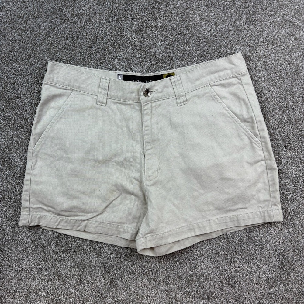 Vintage Y2k Levis SilverTab Shorts Womens 13 Khaki Tan Canvas Baggy Leg‎ Skater
